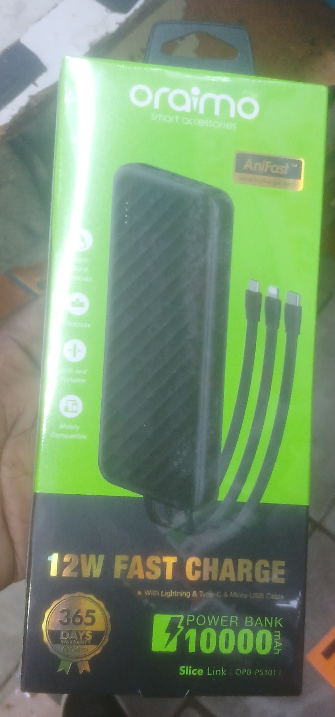 Oraimo power bank 
