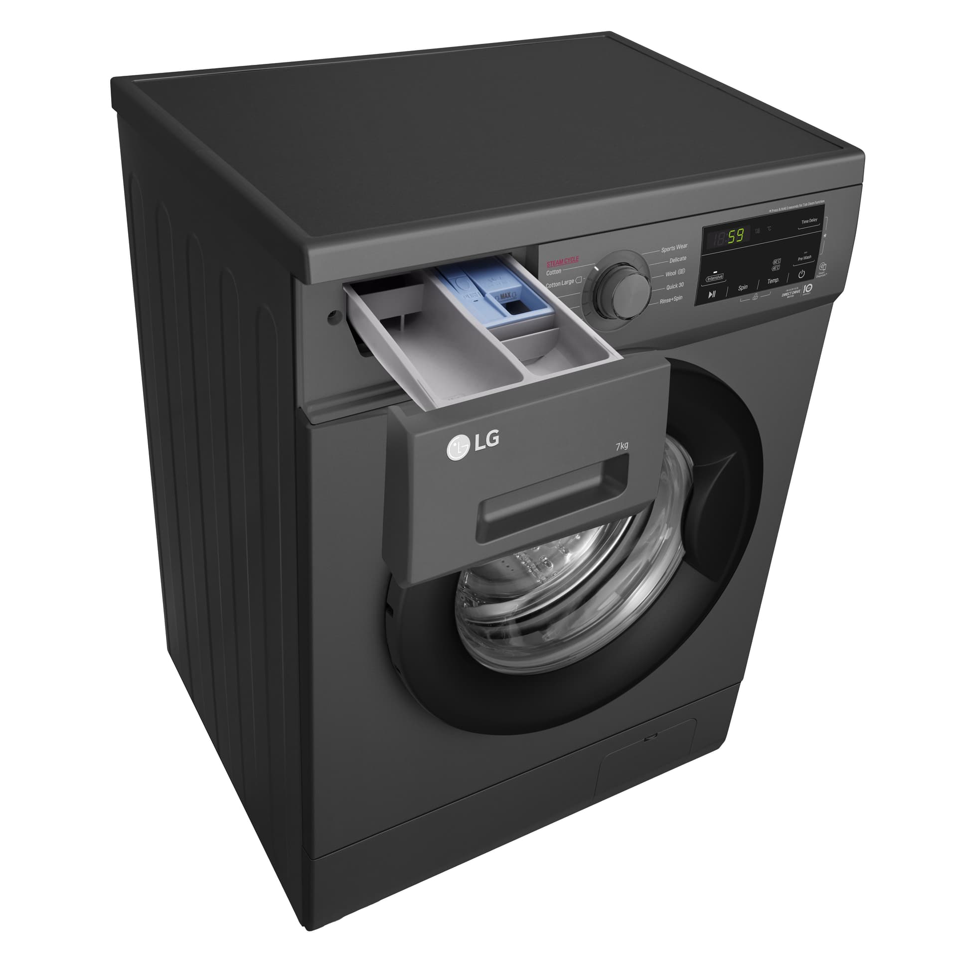 LG F4J3TYG6J Front Load Washing Machine, 8KG - 6 Motion Direct Drive, Steam Technology thumbnail 5