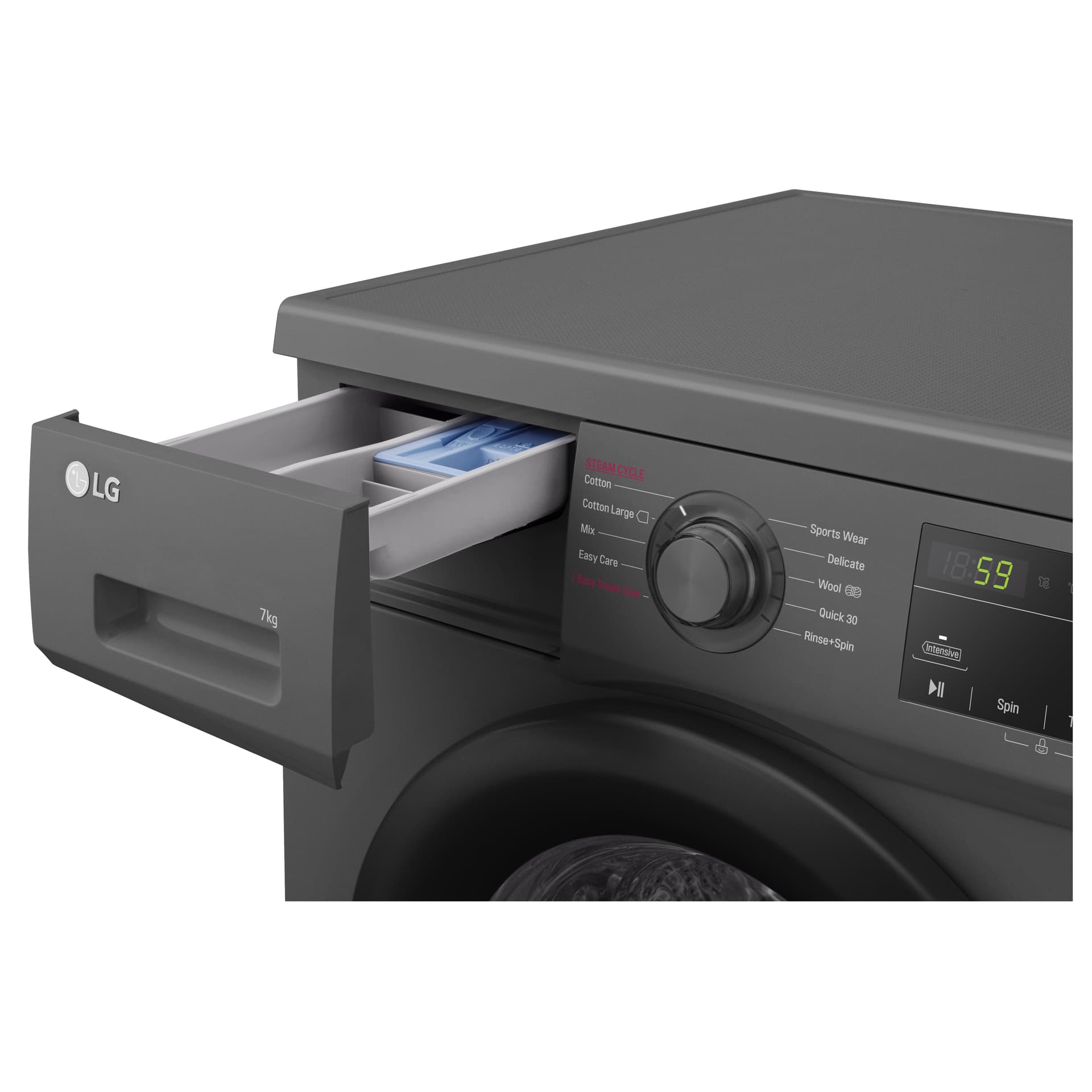 LG F4J3TYG6J Front Load Washing Machine, 8KG - 6 Motion Direct Drive, Steam Technology thumbnail 6