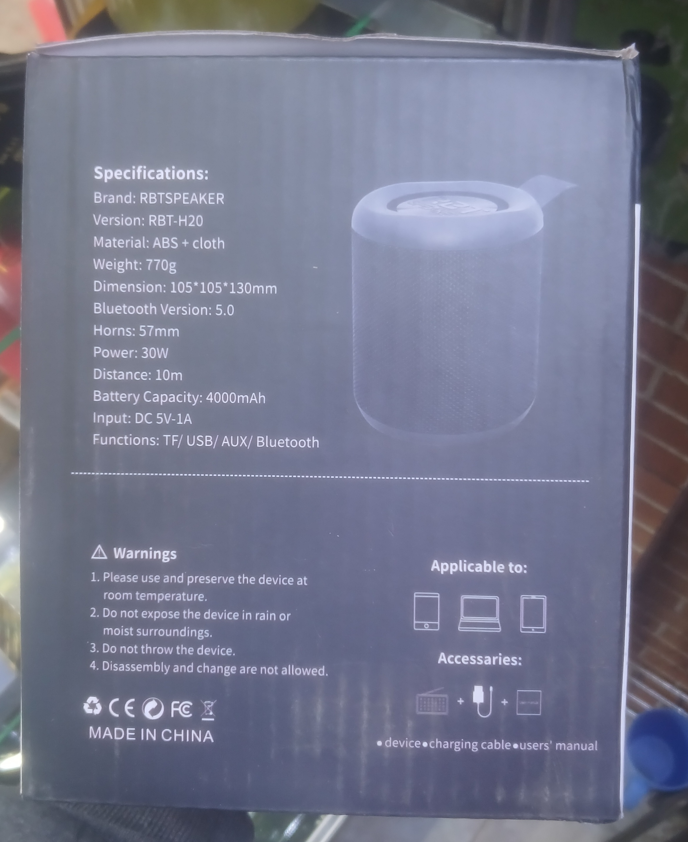 Bluetooth speaker  thumbnail 2